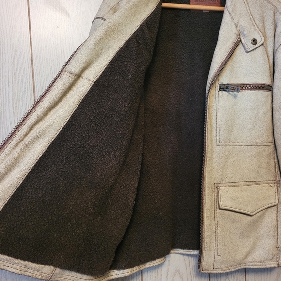 Vintage Marciano Guess Crackle Leather Bomber Jacket - Picture 14 of 16